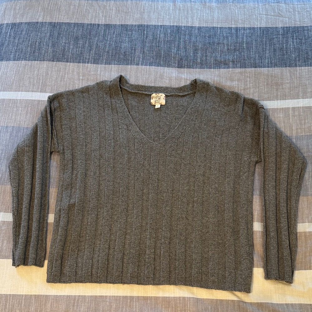 Hippie Rose V-Neck Women's Sweater